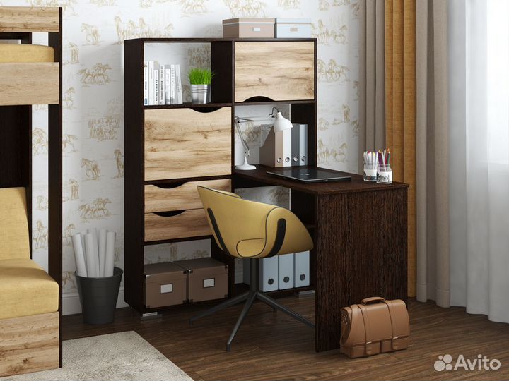 Стол письменный угловой Лаворо лев