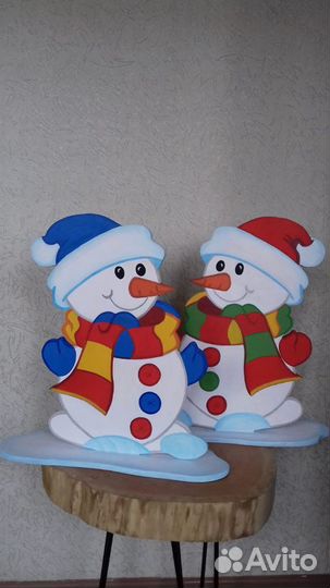 Фигурки из фанеры новогодние (можно на улице поста