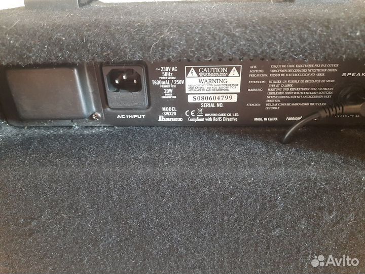 Басовый комбоусилитель Ibanez SWX20