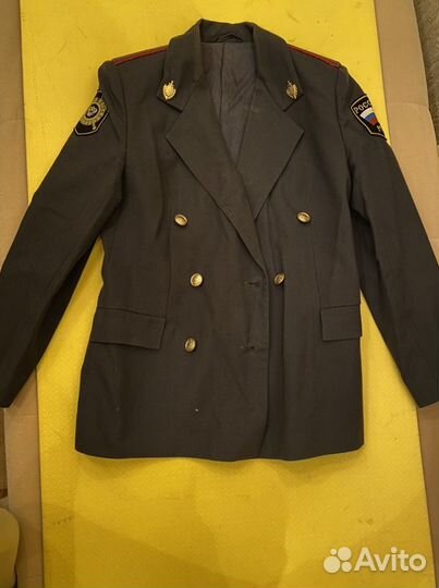 Китель милицейский, рубашки, юбка, бабочка