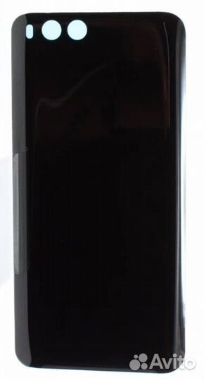 Задняя крышка для Xiaomi Mi 6 Черная (со скотчем)