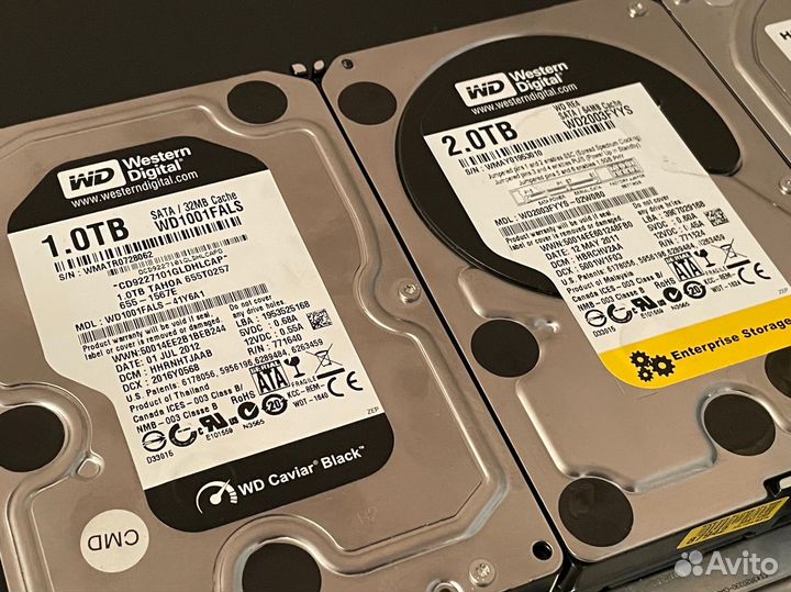 Жесткие диски HDD 3Tb 2Tb 1Tb 500Gb
