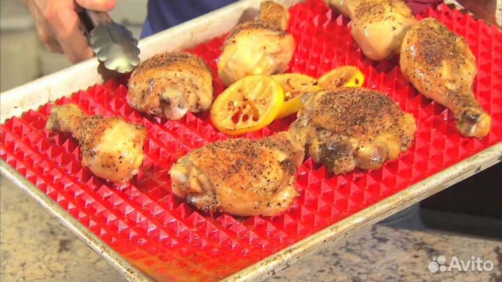 Силиконовый коврик для жарки в духовке
