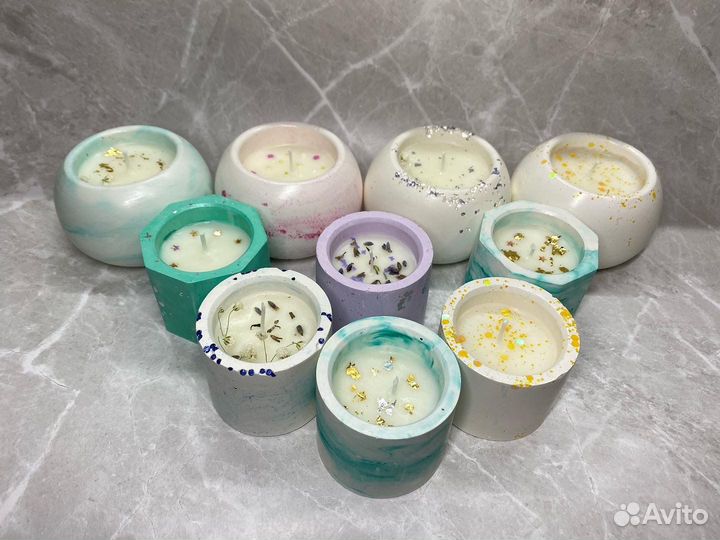 Ароматическая свеча в гипсе