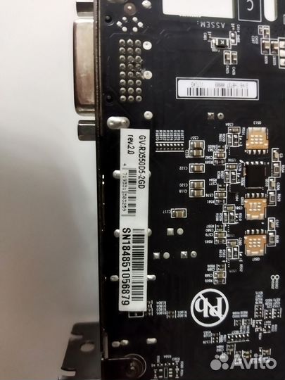 Видеокарта rx550 2 gb