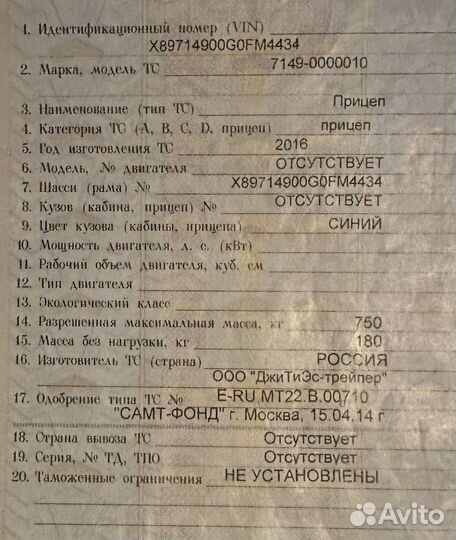 Прицеп для гидроцикла