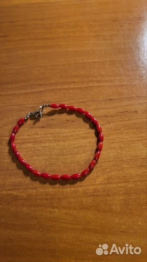 Браслет из натурального коралла 18 см