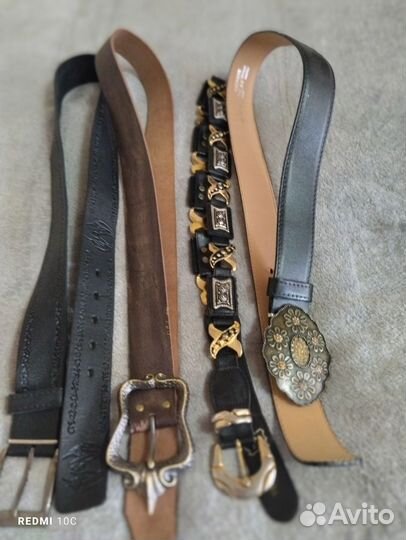 Винтажные женские кожаные ремни