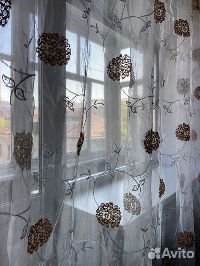 Шторы из органзы шириной 4,8 метров