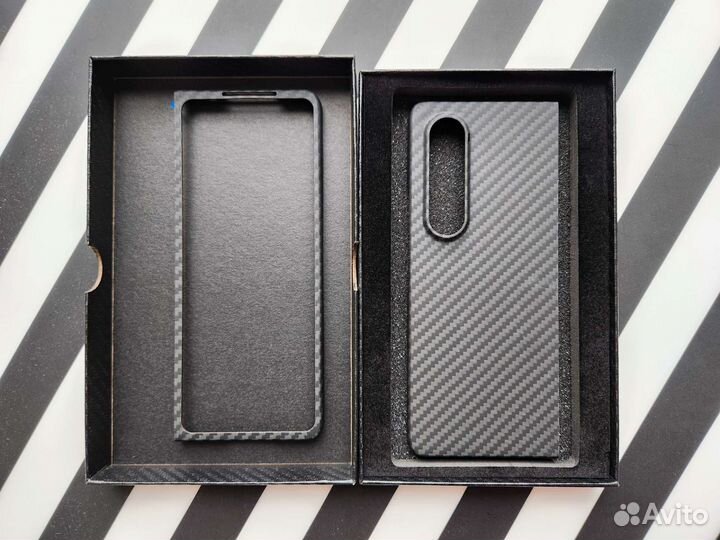 Z Fold 4 Премиум Карбон Чехол Samsung Galaxy