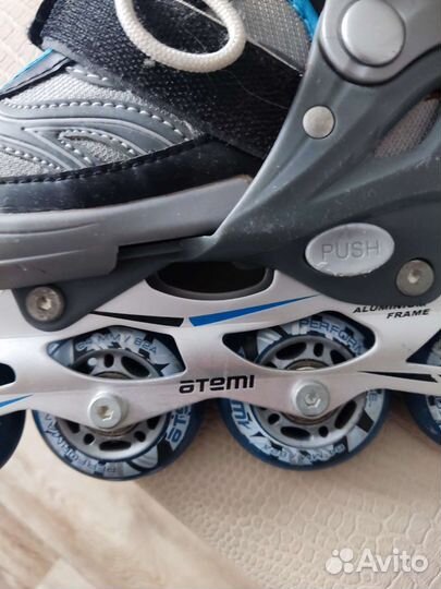 Роликовые коньки раздвижные 27-30 р. + защита