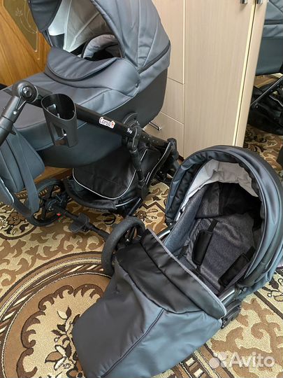 Коляска 2 в 1 эко кожа корса рей