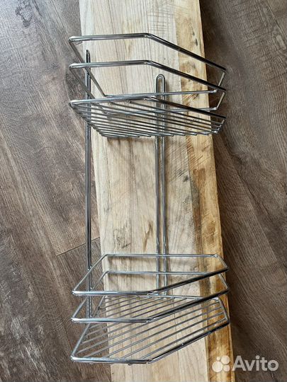 Угловая полка в ванную