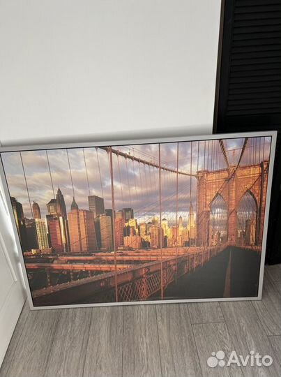Картина IKEA «Бруклинский мост» 140/100, состояние