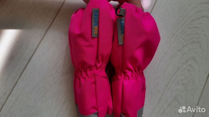 Краги варежки lassie р. 1, цвет фуксия