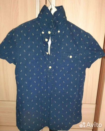 Рубашки, джинсовка в о/с на 10-13 лет