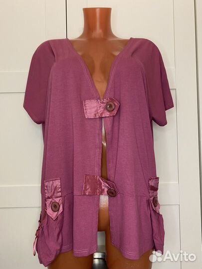 Жакет тонкий трикотаж 56 р