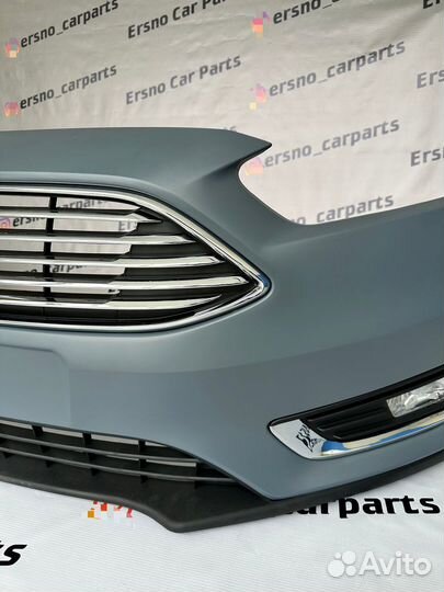 Передний бампер Форд Фокус 3 рестайлинг