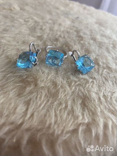 Серьги серебро