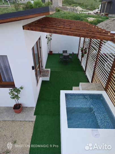 Русская баня на дровах с мини бассейном