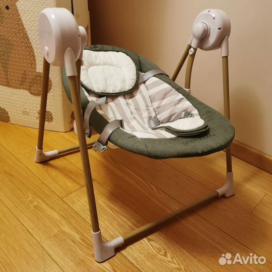 Детские электро качели кокон зевушка для младенца