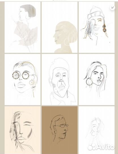 Абстрактный портрет на заказ