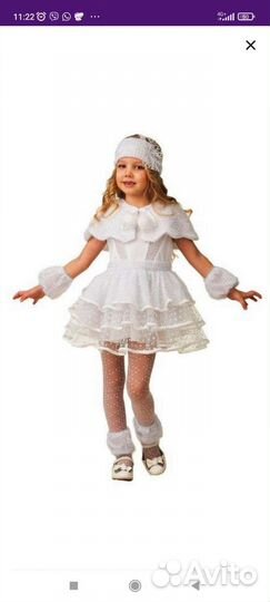 Карнавальный костюм Снежинка для девочки