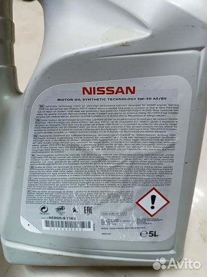 Масло Nissan 5w30