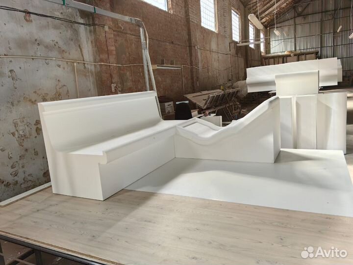 Лежаки в хамам. Сидушки для хамама. Мебель из ппс