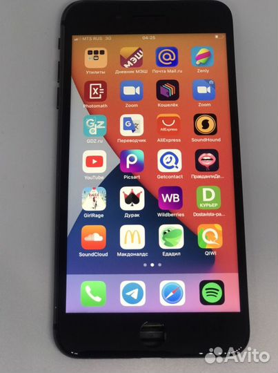 Дисплей iPhone 8 Plus оригинал 100 черный/белый