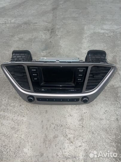 Головное устройство hyundai solaris 2