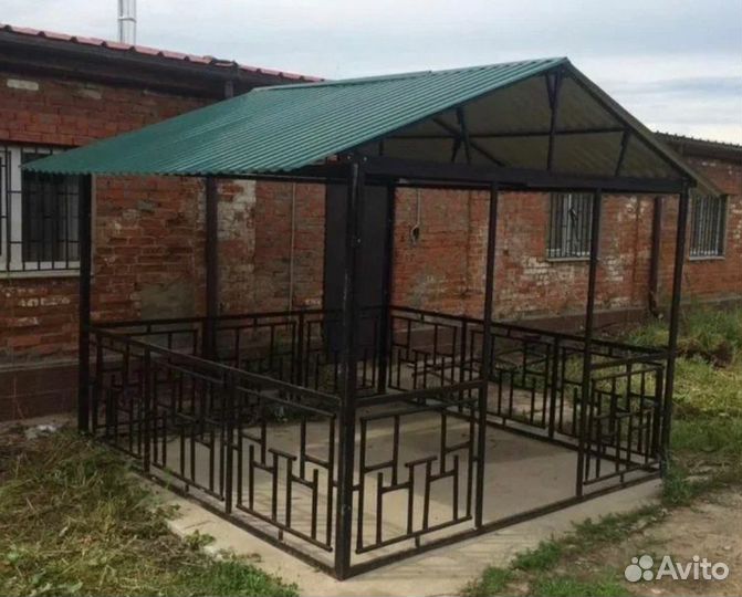 Беседка Домик большая металлическая с доставкой