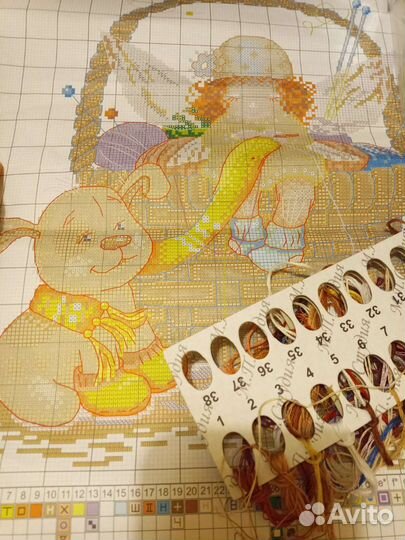 Схема и остатки ниток