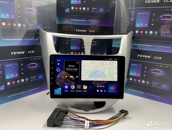 Магнитола Teyes CC3 6/128 для Hyundai Solaris 1