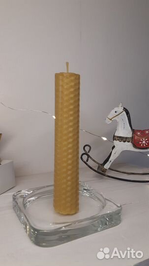 Свечи из пчелиного воска-вощины 14 штук