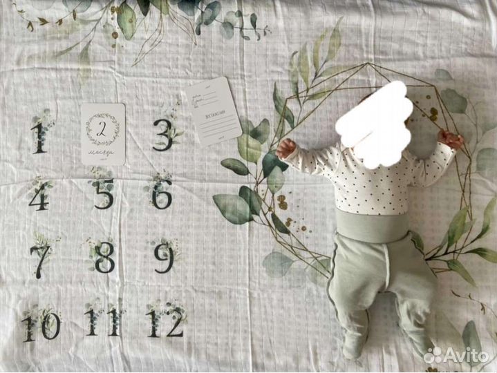 Пеленка для фотосессии муслин