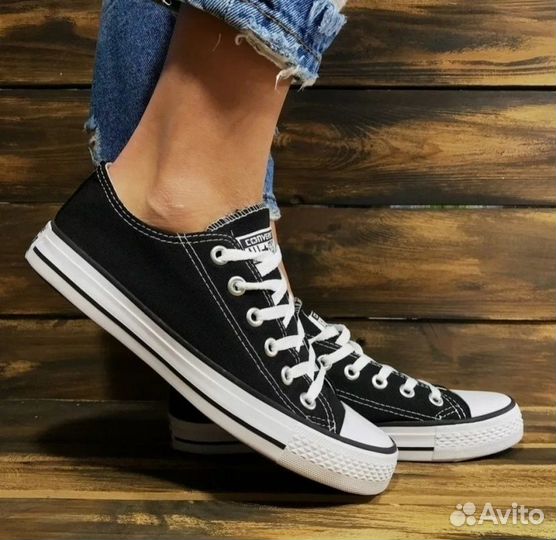 Универсальные черные кеды Converse оригинал