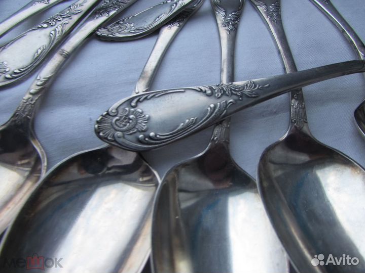 Столовых приборов 12 предметов мельхиор