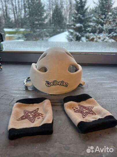 Шлем защитный для малышей и наколенники