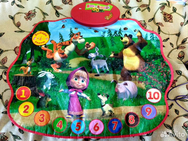 Игрушка Маша Медведь коврик
