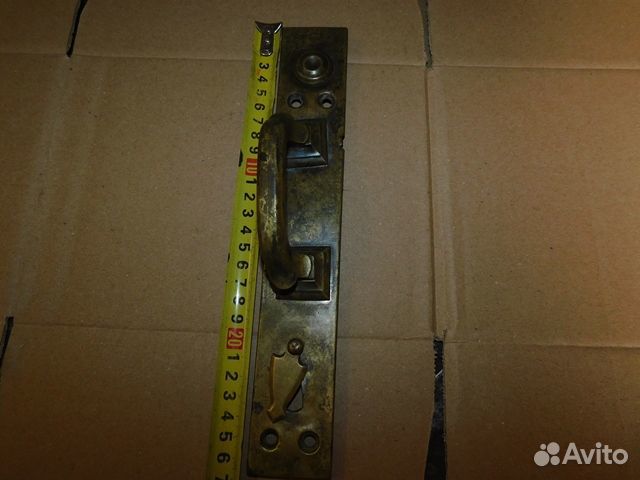 Антикварная ручка с двери барской усадьбы,латунь+с