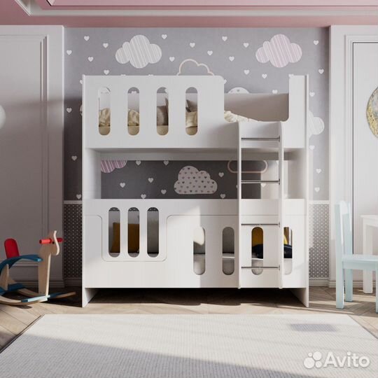 Кроватка двухярусная детская новая