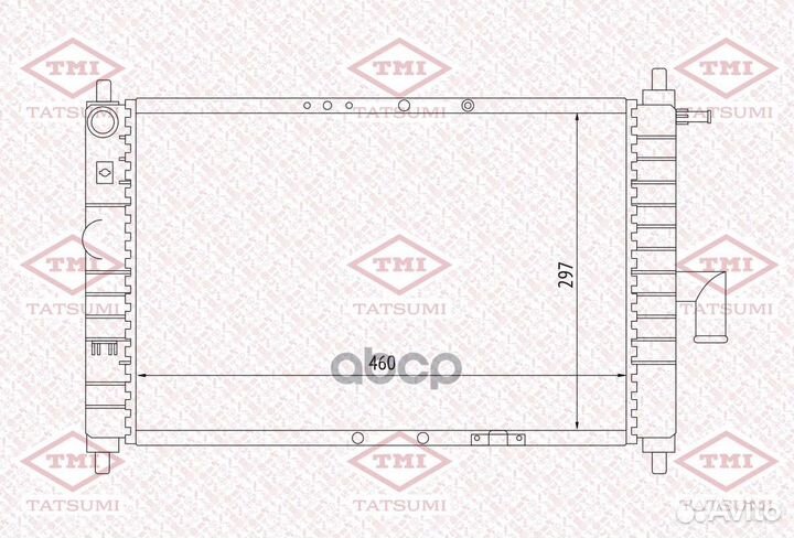 Радиатор системы охлаждения TGA1081 tatsumi