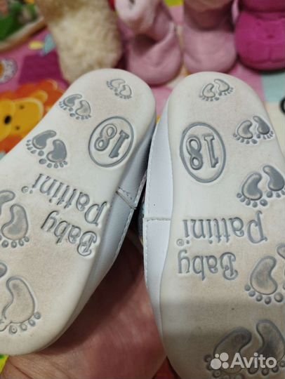 Обувь для девочки до года