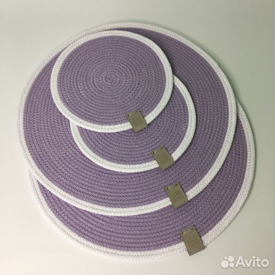 Салфетки сервировочные из хлопкового шнура