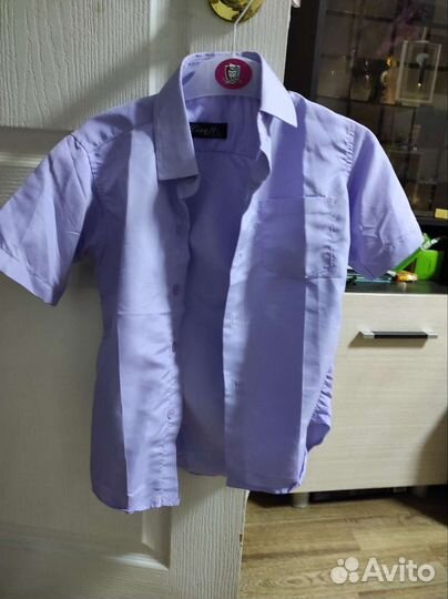 Рубашка школьная для мальчика 122 146