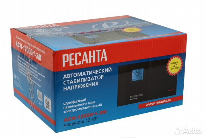 Стабилизатор напряжения ресанта асн-12000/1-эм