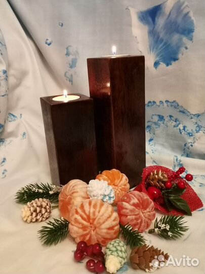 Набор подсвечников + свечи