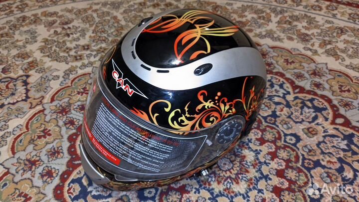 Мотошлем CAN ECE/R 22.05 с блютузом