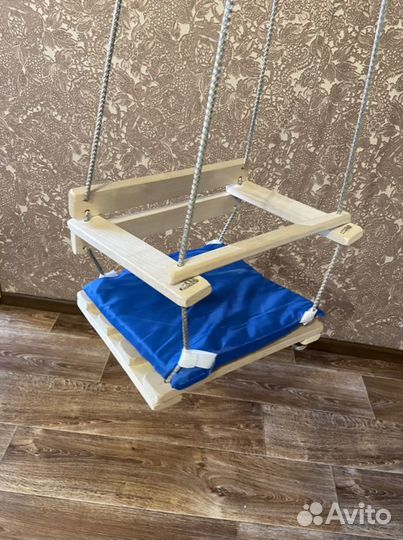 Качель деревянная детская